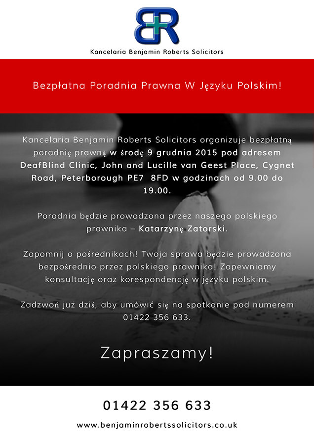 spotkanie z polskim prawnikiem plakat