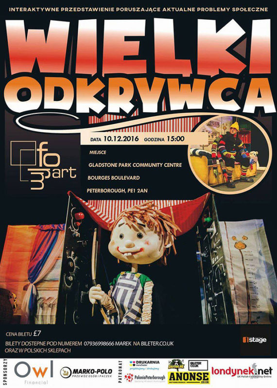 polski teatr dla dzieci peterborough plakat oficialny